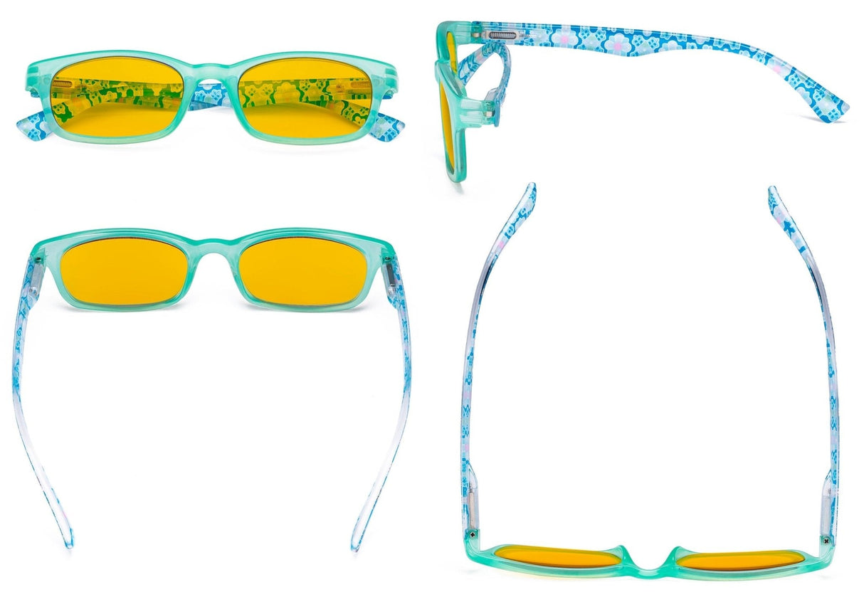 3 Pack Floral Print Blue Light Blocking Readers HP029 from eyekeeper.com