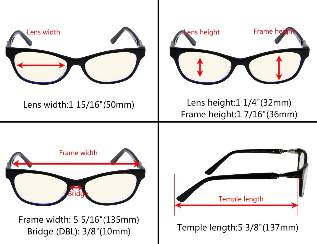3 Pack Blue Light Filter Reading Glasses CGA0073 from eyekeeper.com