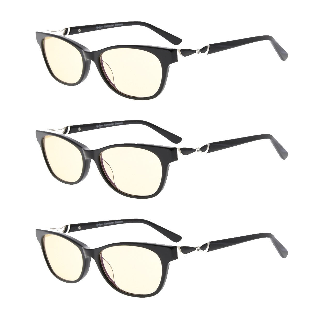 3 Pack Blue Light Filter Reading Glasses CGA0073 from eyekeeper.com