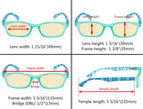 3 Pack Floral Print Blue Light Blocking Readers TM029 from eyekeeper.com