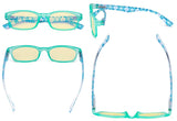 3 Pack Floral Print Blue Light Blocking Readers TM029 from eyekeeper.com