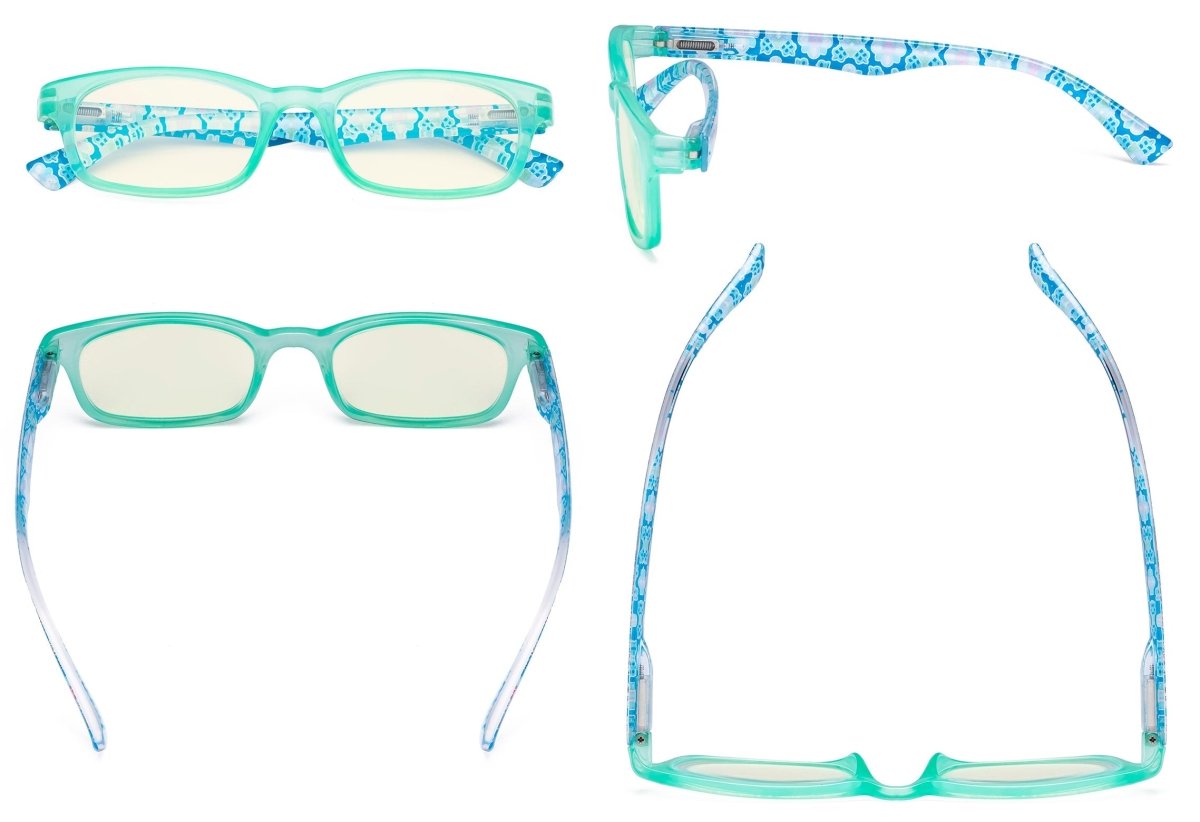 3 Pack Floral Print Blue Light Filter Readers UVR029 from eyekeeper.com
