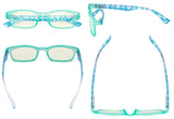 3 Pack Floral Print Blue Light Filter Readers UVR029 from eyekeeper.com
