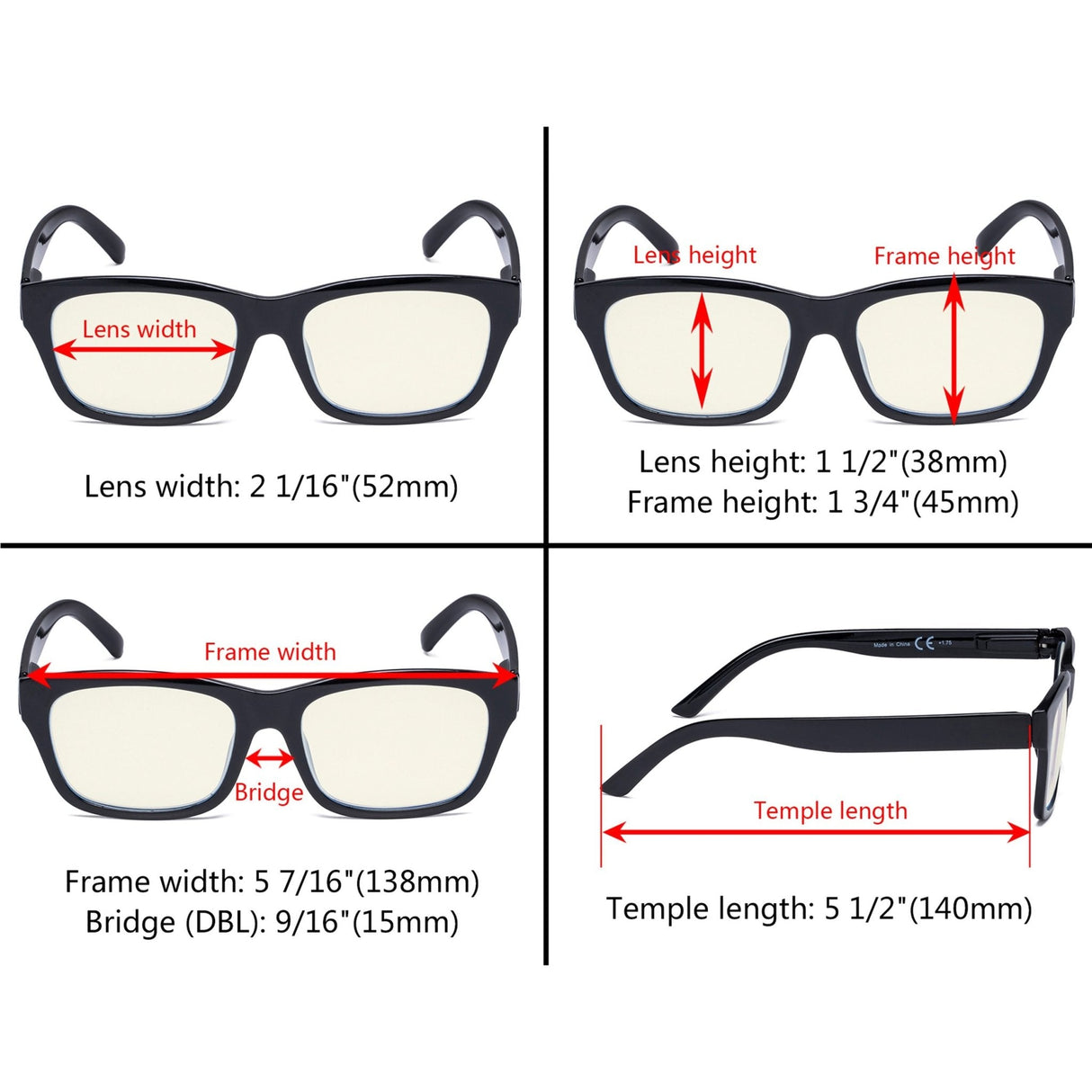 3 Pack Chic Blue Light Filter Reading Glasses UVR045 from eyekeeper.com