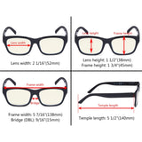 3 Pack Chic Blue Light Filter Reading Glasses UVR045 from eyekeeper.com
