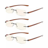 3 Pack Lightweight Blue Light Filter Reading Glasses UVCG1 from eyekeeper.com