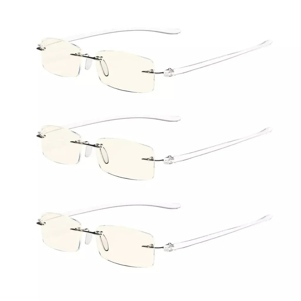 3 Pack Lightweight Blue Light Filter Reading Glasses UVCG1 from eyekeeper.com