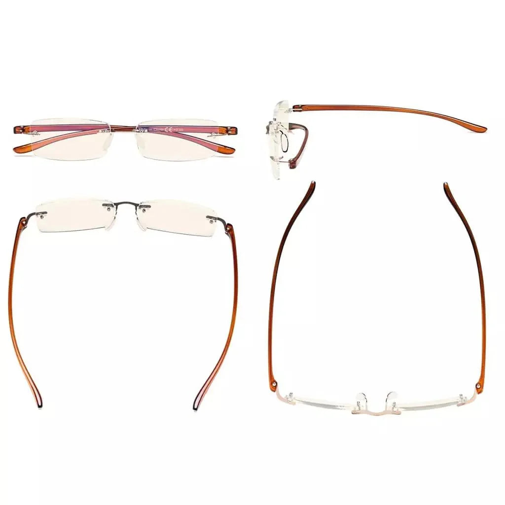 3 Pack Lightweight Blue Light Filter Reading Glasses UVCG1 from eyekeeper.com