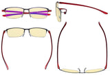 3 Pack Metal Blue Light Blocking Reading Glasses TMCG12801 from eyekeeper.com