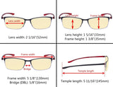 3 Pack Metal Blue Light Blocking Reading Glasses TMCG12801 from eyekeeper.com
