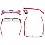 3 Pack Metal Blue Light Filter Eyeglasses UV17005 from eyekeeper.com
