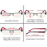 3 Pack Metal Blue Light Filter Eyeglasses UV17005 from eyekeeper.com