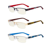 3 Pack Metal Blue Light Filter Eyeglasses UV17005 from eyekeeper.com