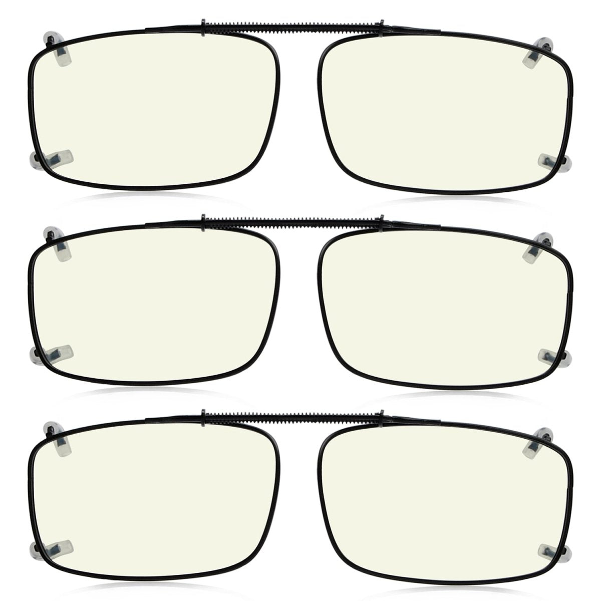 3 Pack Metal Blue Light Filter Glasses Clip C63 (54MMx34MM) from eyekeeper.com
