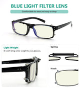 3 Pack Metal Blue Light Filter Glasses Clip C63 (54MMx34MM) from eyekeeper.com
