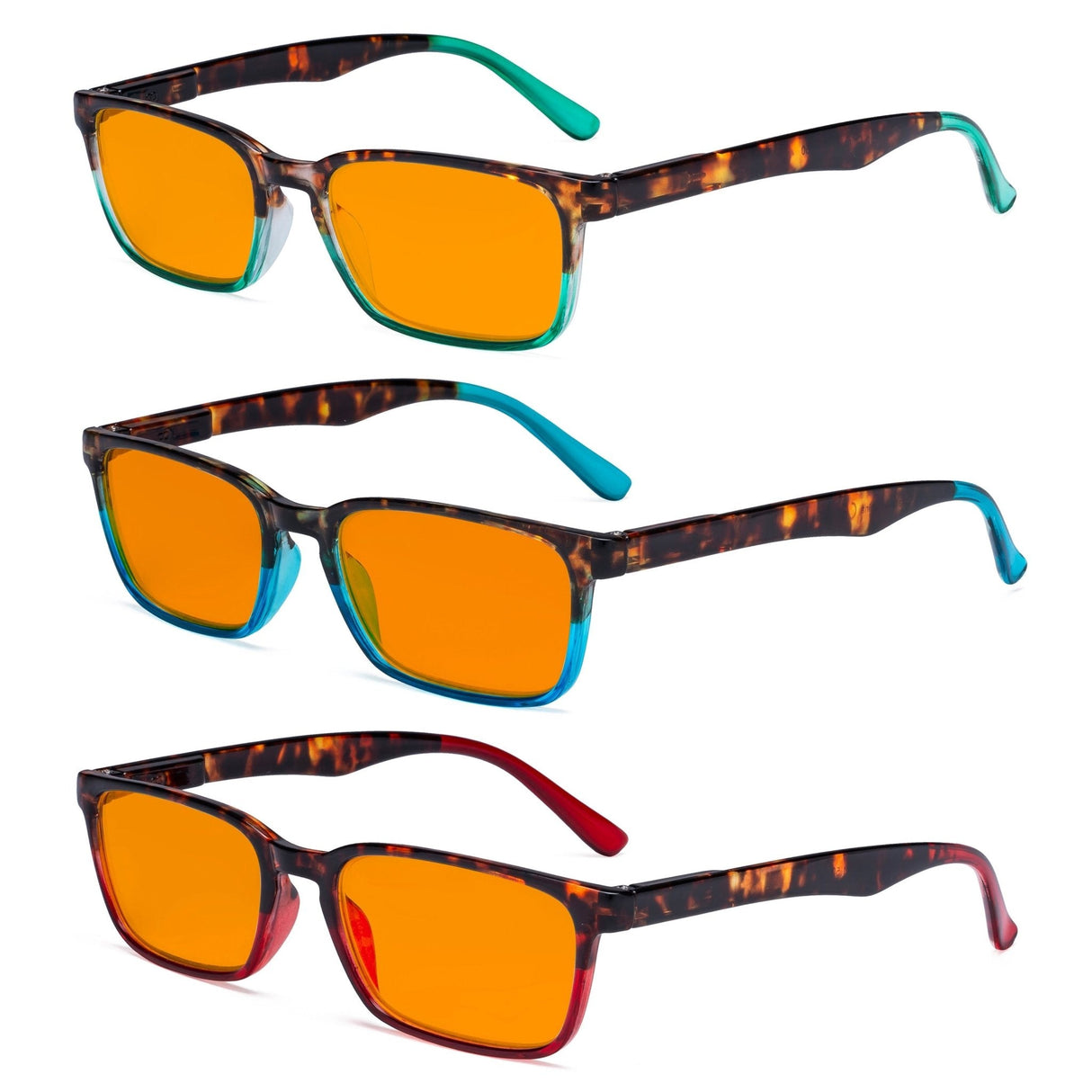 3 Pack Nighttime Blue Light Blocking Reading Glasses DS898D from eyekeeper.com