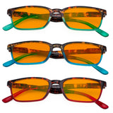3 Pack Nighttime Blue Light Blocking Reading Glasses DS898D from eyekeeper.com
