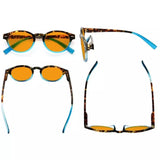3 Pack Oval Blue Light Blocking Reading Glasses DS091D from eyekeeper.com