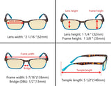 3 Pack Blue Light Blocking Reading Glasses TM898D from eyekeeper.com