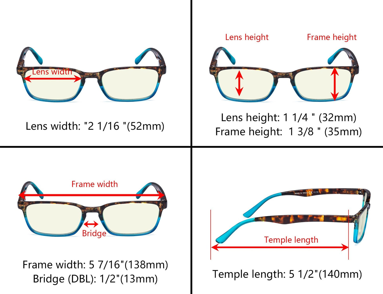 3 Pack Blue Light Filter Reading Glasses UVR898D from eyekeeper.com