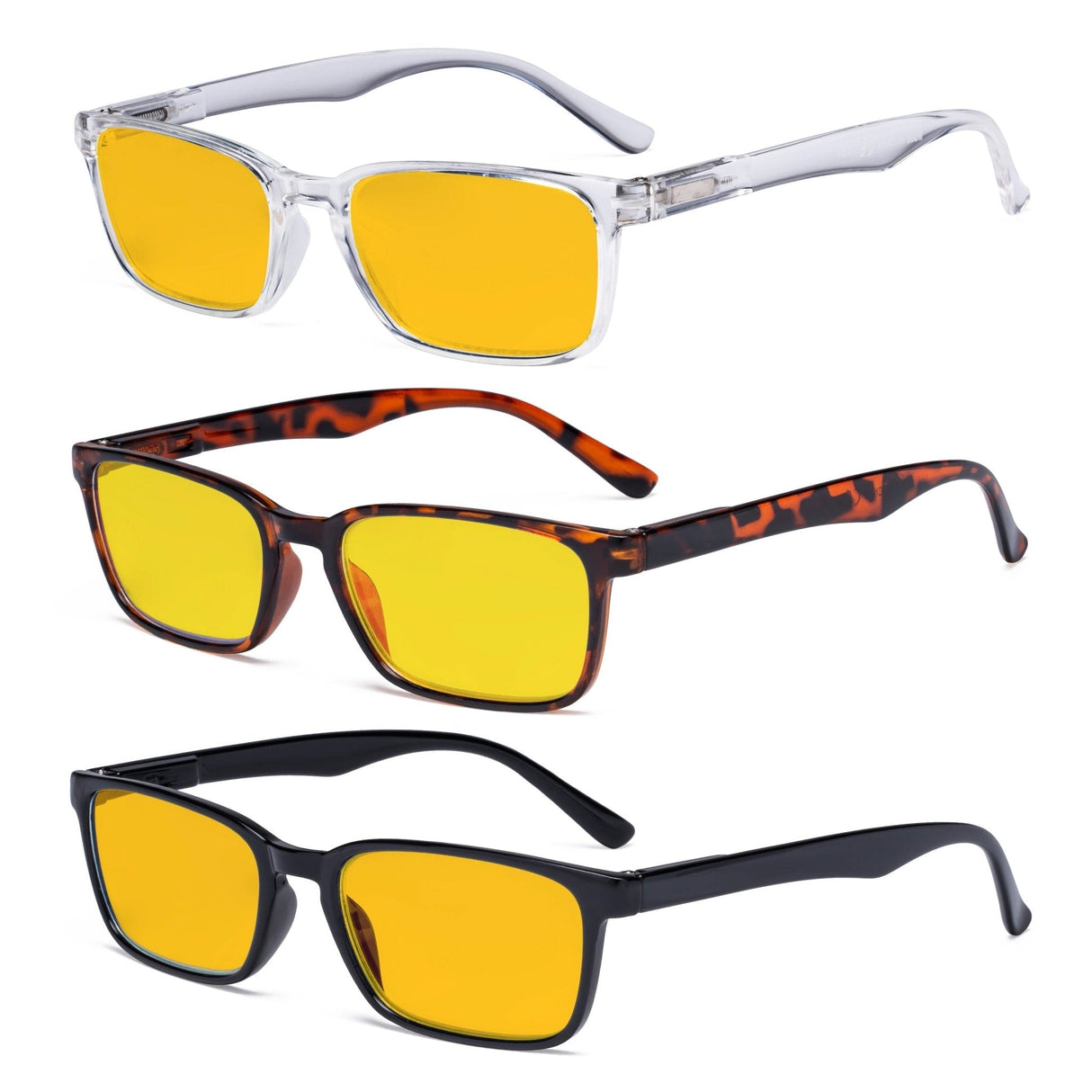 3 Pack Blue Light Blocking Reading Glasses HP898 from eyekeeper.com