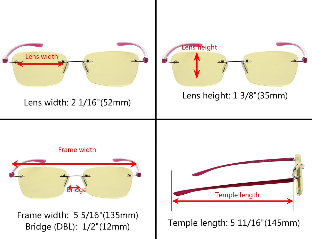 3 Pack Blue Light Blocking Reading Glasses TMCG14009 from eyekeeper.com