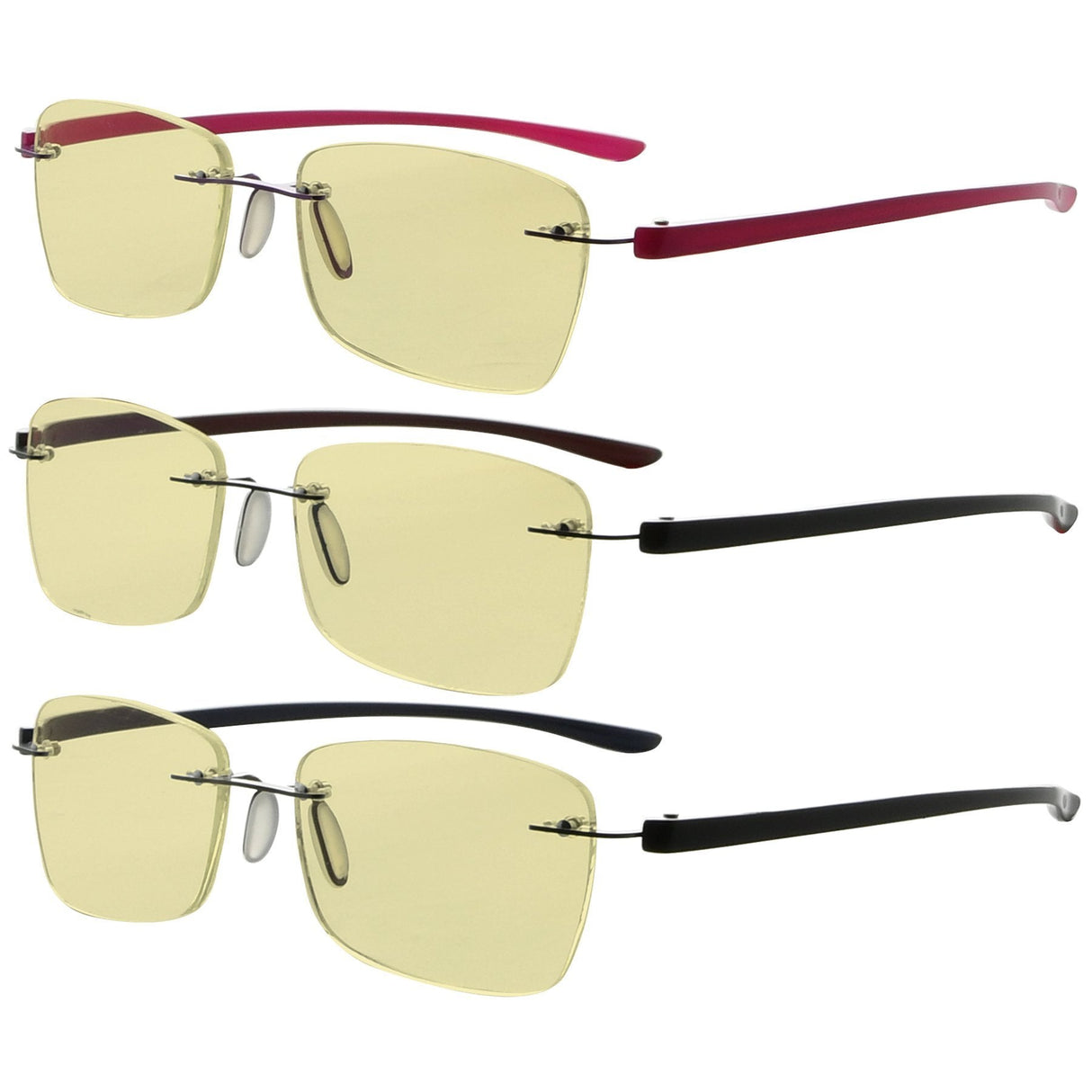3 Pack Blue Light Blocking Reading Glasses TMCG14009 from eyekeeper.com