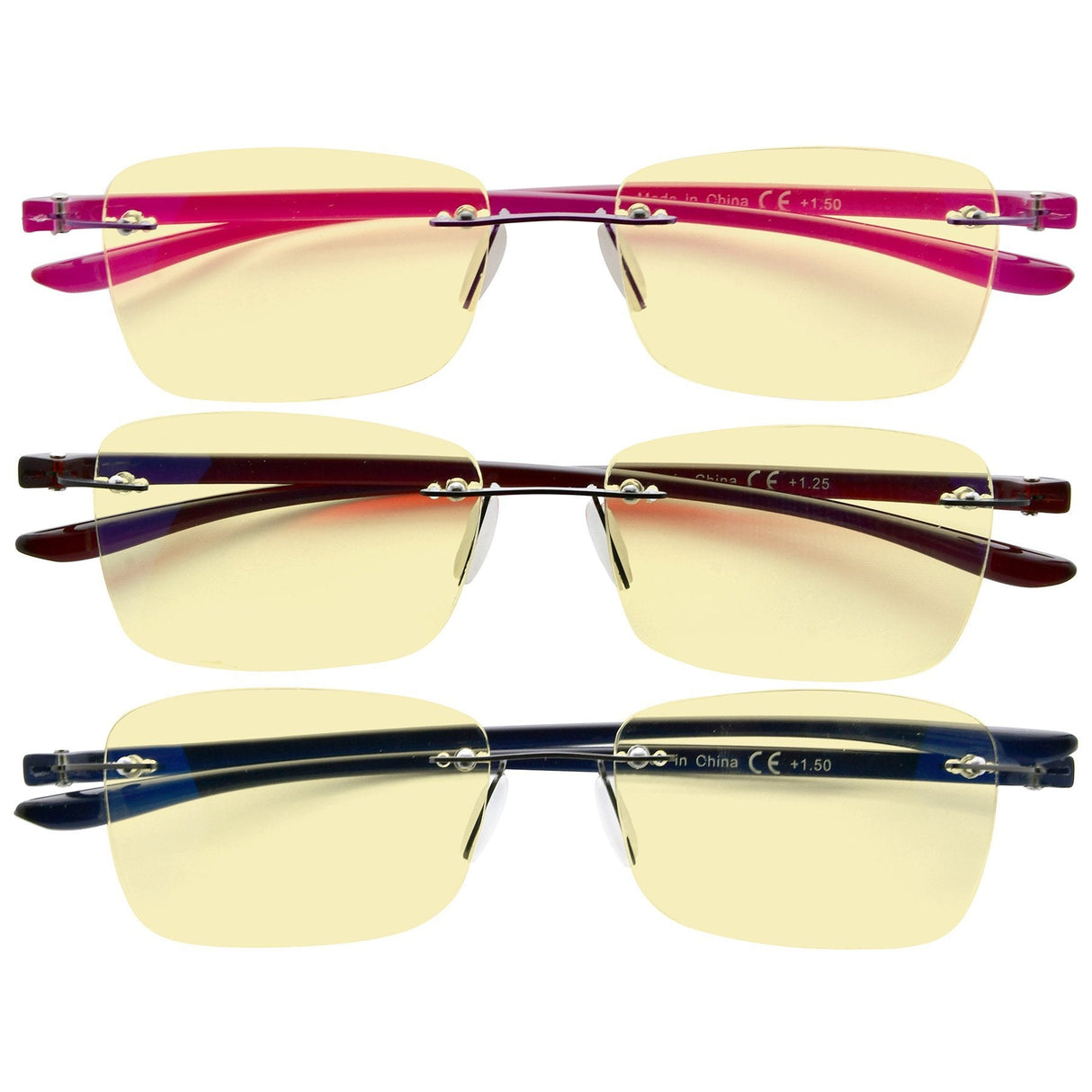 3 Pack Blue Light Blocking Reading Glasses TMCG14009 from eyekeeper.com