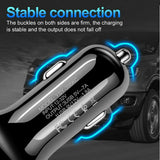 3 Port Fast LED White Car Charger + 3 in 1 Cable Combo Pink from PremiumBrandGoods