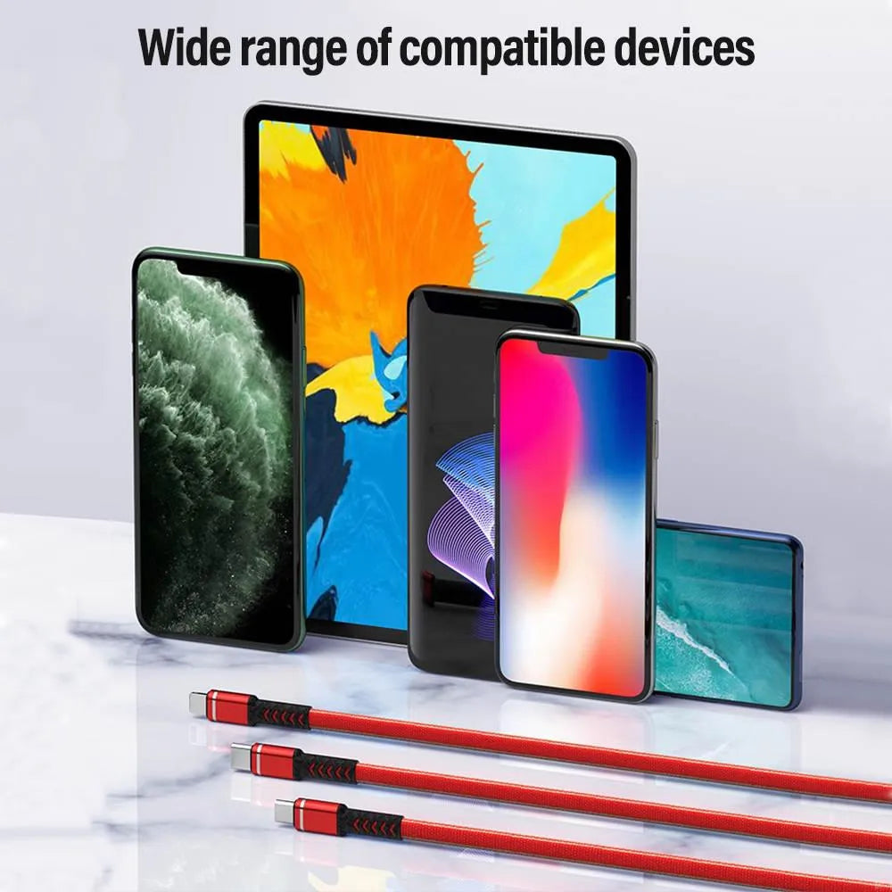 3 port LED Display Wall Charger  and 3 in 1 Cable Bundle Gold from PremiumBrandGoods