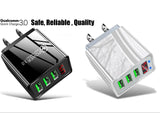 3 Port LED Fast Quick Charge QC 3.0 USB Hub Display Wall Charger Adapter US Plug from PremiumBrandGoods