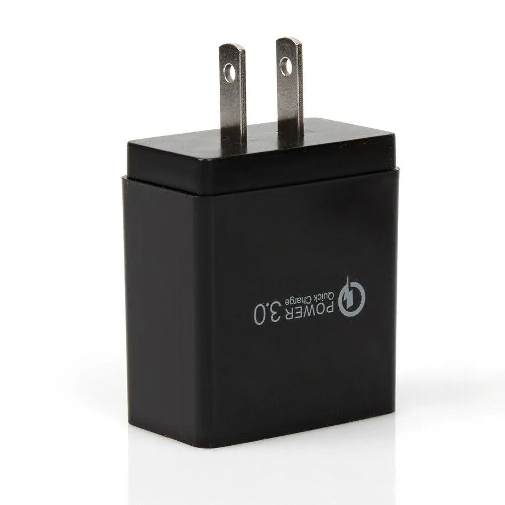 3 Port LED Fast Quick Charge QC 3.0 USB Hub Display Wall Charger Adapter US Plug from PremiumBrandGoods