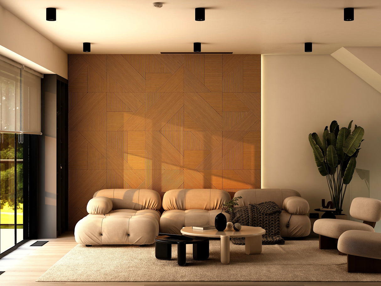 Modern Solid Wood Panel from Ozarké