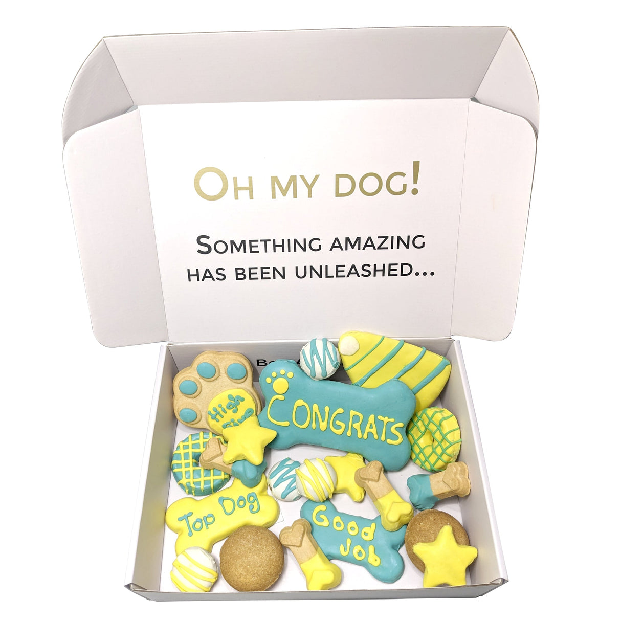 Congrats Themed Dog Treats Gift Box from Bonne et Filou