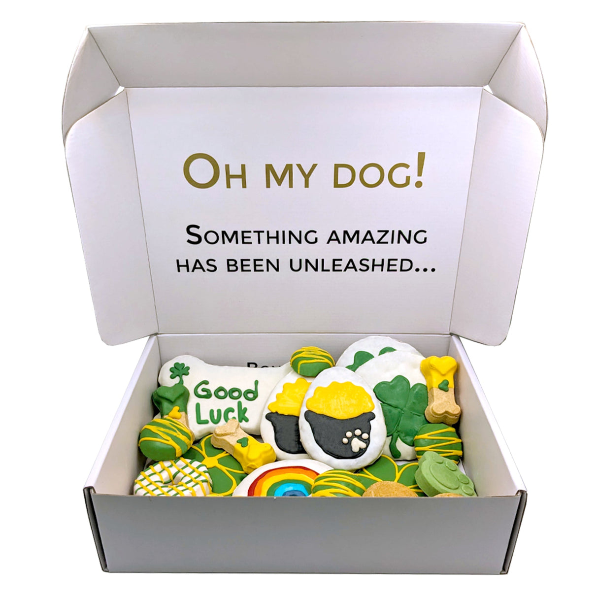 Good Luck Themed Dog Treats Gift Box from Bonne et Filou