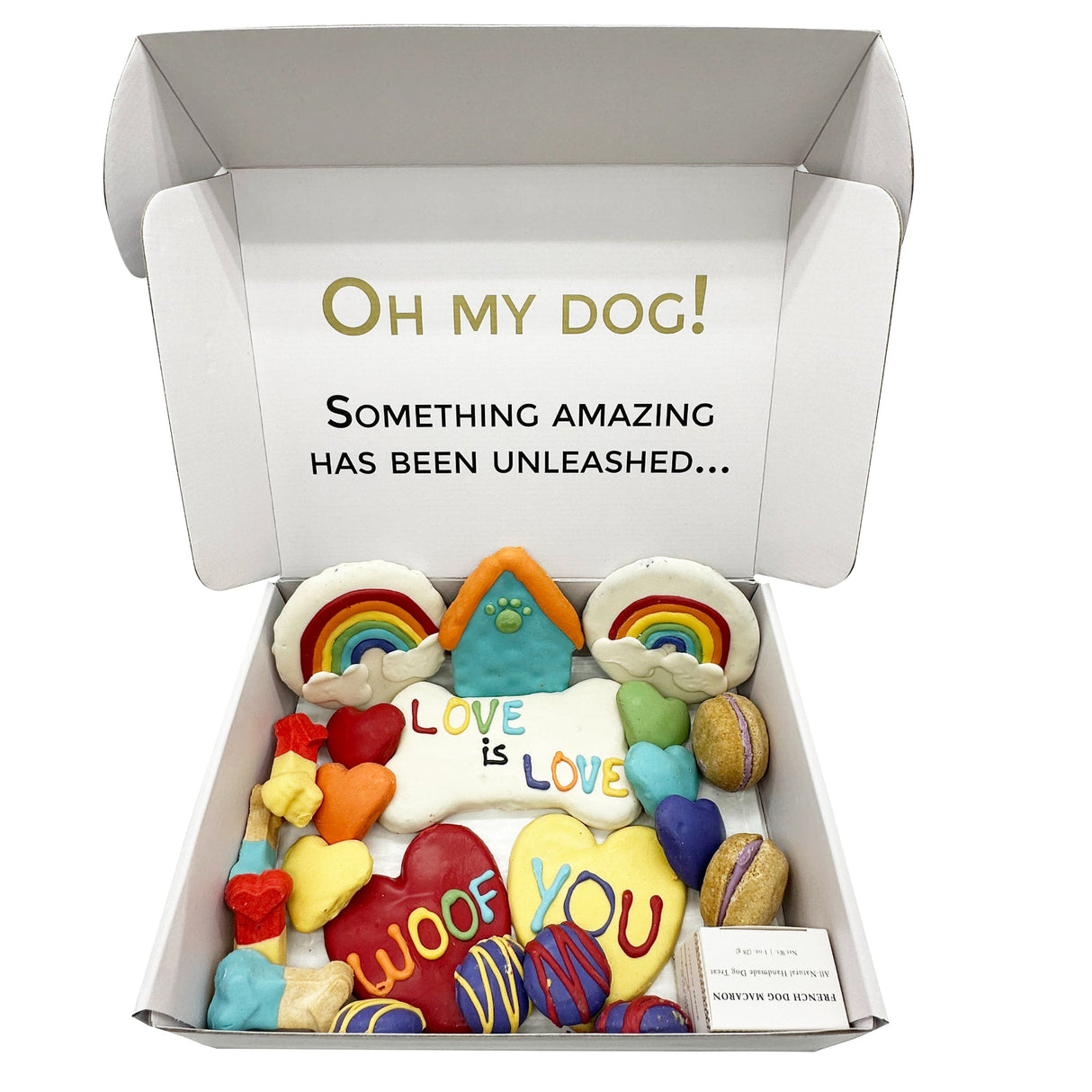 Pride Themed Dog Treats Gift Box from Bonne et Filou