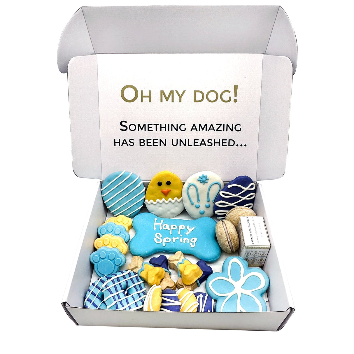 Spring Themed Dog Treats Gift Box from Bonne et Filou