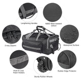 Tactical 140L Duffle Bag with Wheels and Backpack Straps