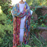 30 Minute Arm Knit Scarf Pattern from Darn Good Yarn