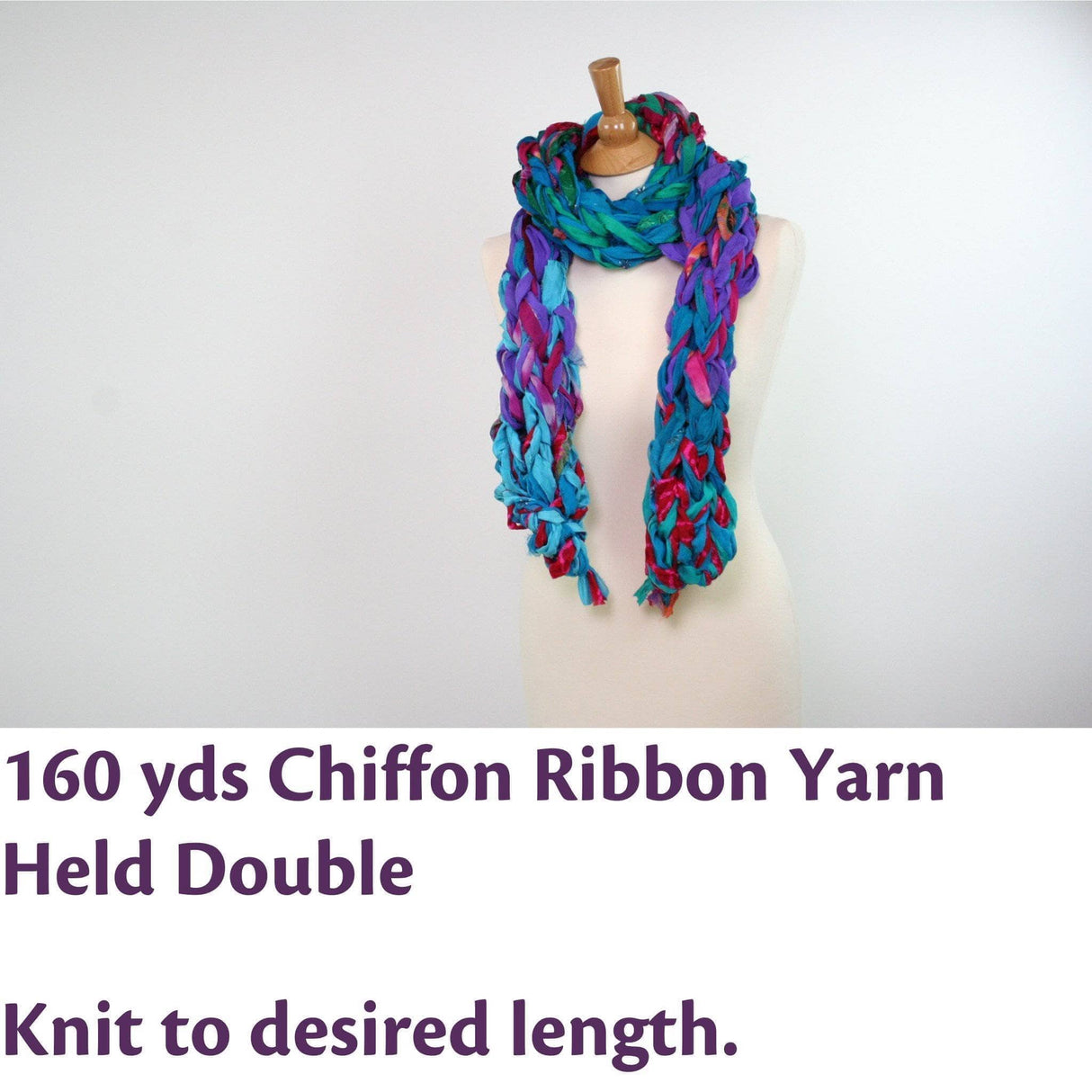 30 Minute Arm Knit Scarf Pattern from Darn Good Yarn