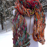 30 Minute Arm Knit Scarf Pattern from Darn Good Yarn