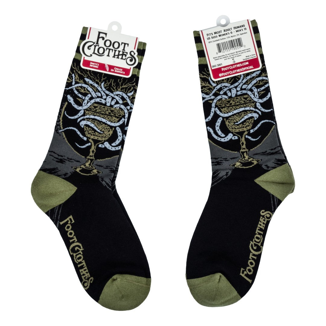 Chalice ov Serpents Crew Socks from FootClothes