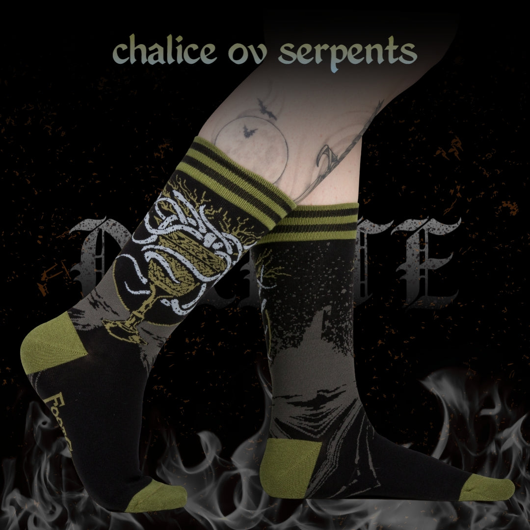 Chalice ov Serpents Crew Socks from FootClothes