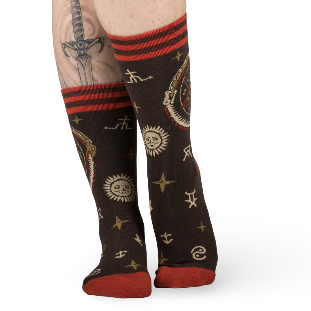 Infernal Alchemy Crew Socks from FootClothes