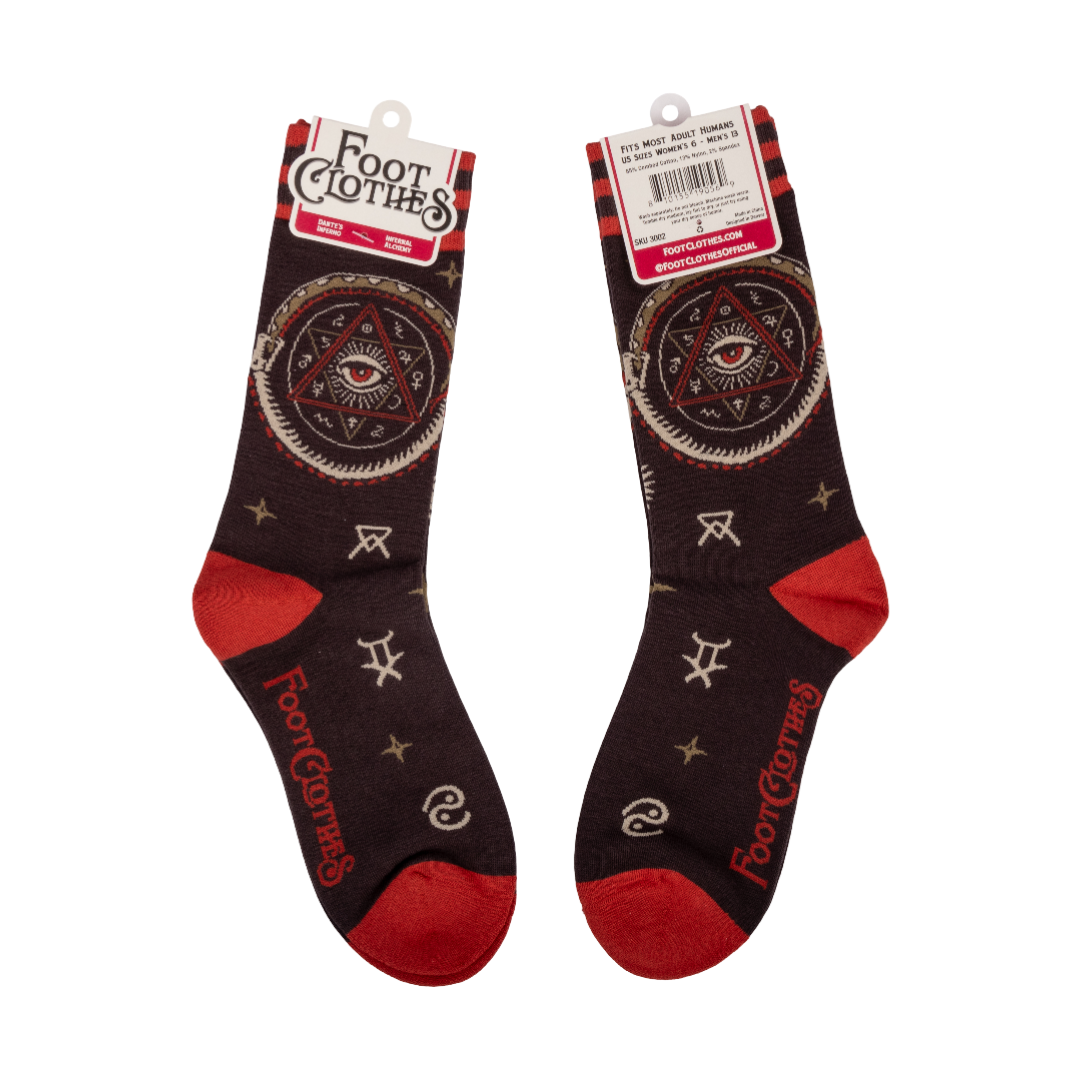 Infernal Alchemy Crew Socks from FootClothes