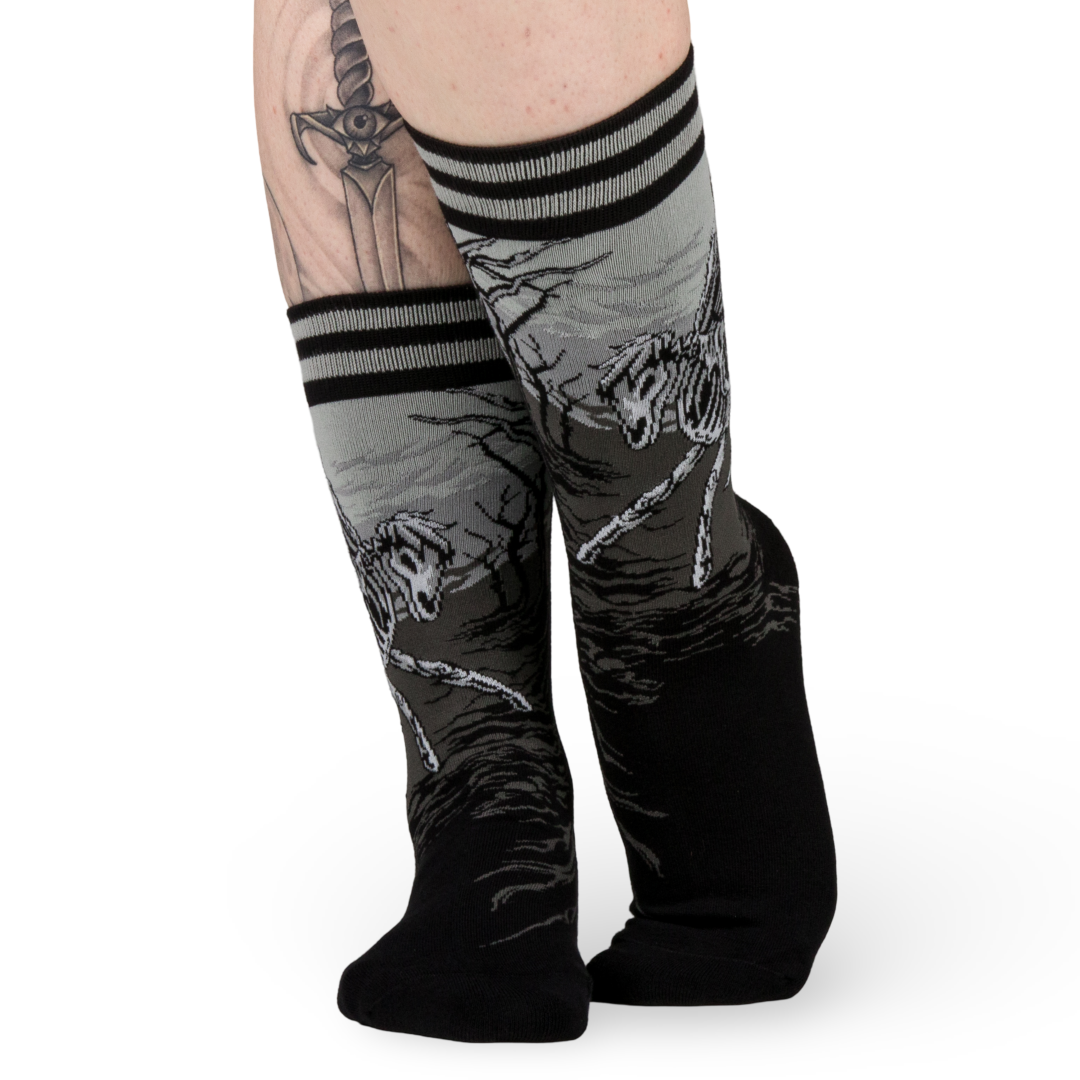 Death on a Pale Horse Crew Socks from FootClothes
