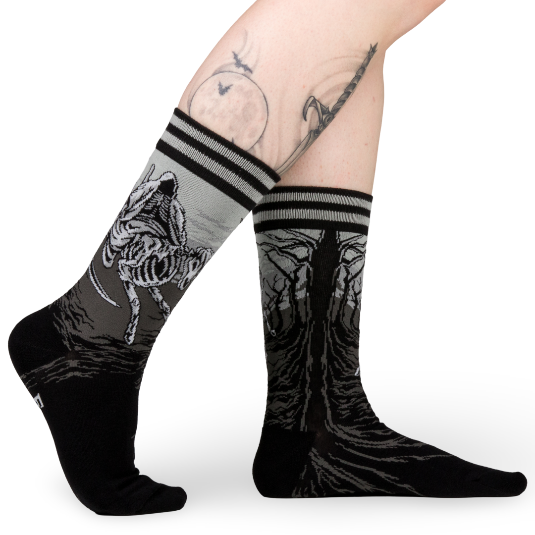 Death on a Pale Horse Crew Socks from FootClothes