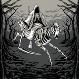 Death on a Pale Horse Crew Socks from FootClothes