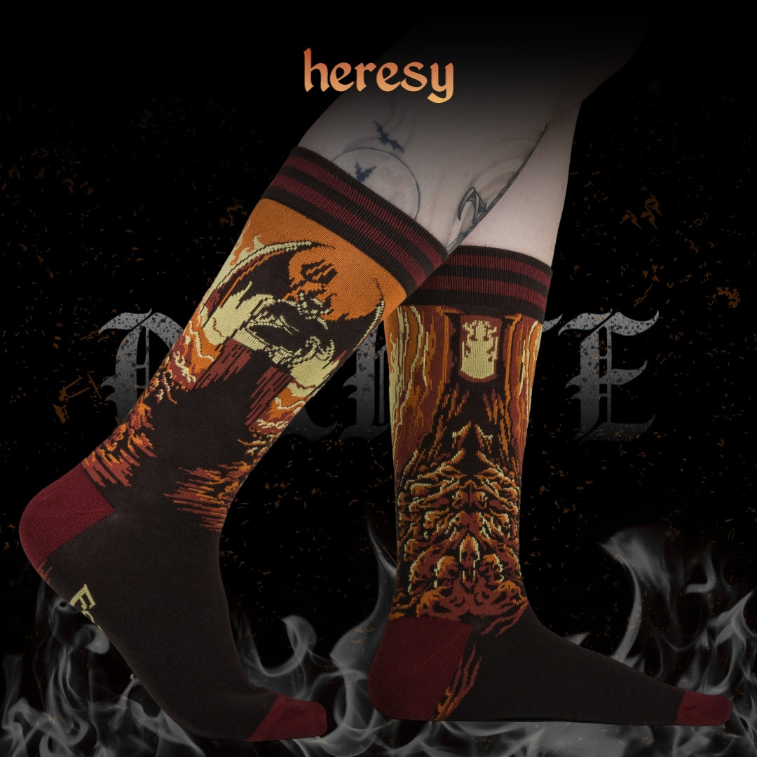 Heresy Crew Socks from FootClothes