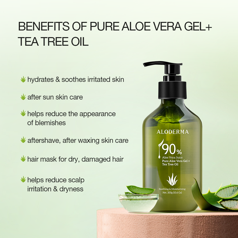 Pure Aloe Vera Gel + Tea Tree Oil from ALODERMA